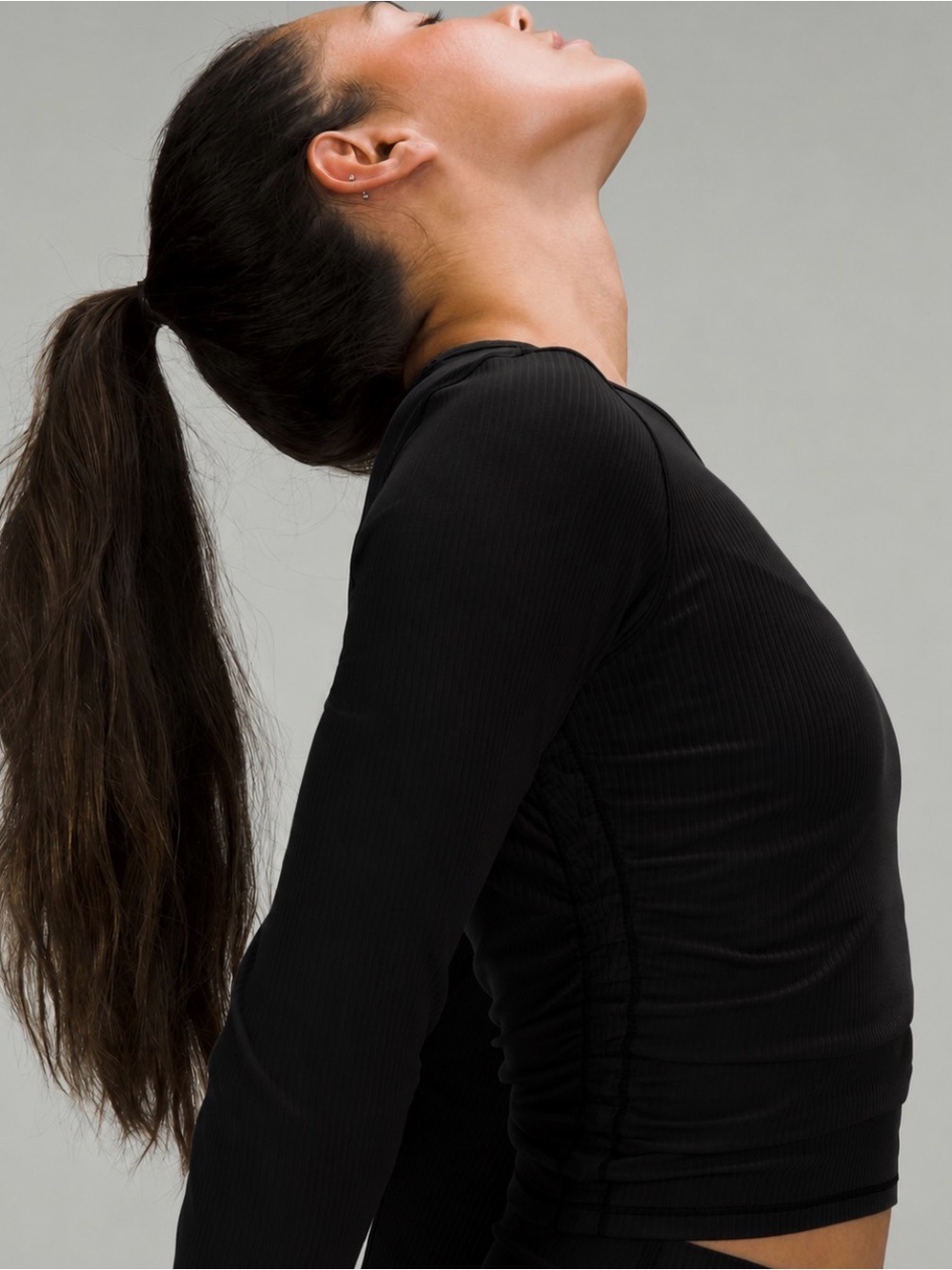 Lululemon All it Takes Black Long Sleeve Ribbed Nulu Top size: Medium - Picture 1 of 5